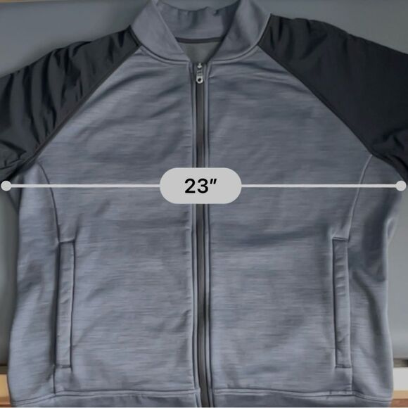Lululemon Revolution Bomber Heathered Jay Grey / Black Size L - Picture 8 of 13